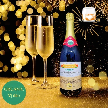 Nước Ép Trái Cây Có Ga Organic Val de France 750ml - Nhập Khẩu Pháp Giá 160k
