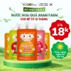Nước ép trái cây hữu cơ ARAM FARM cho bé 1 tuổi - vị ngọt tự nhiên, không chất bảo quản, 15.000đ