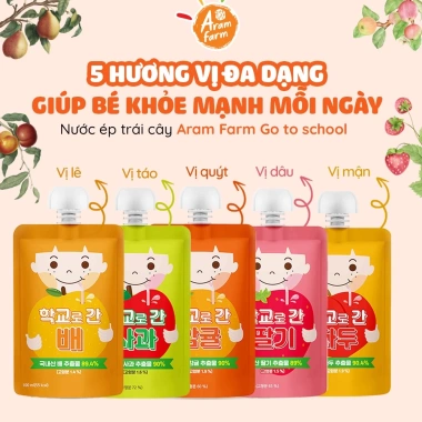 Nước ép trái cây hữu cơ ARAM FARM cho bé 1 tuổi - vị ngọt tự nhiên, không chất bảo quản, 15.000đ 8 Nước ép trái cây hữu cơ ARAM FARM cho bé 1 tuổi - vị ngọt tự nhiên, không chất bảo quản, 15.000đ 8