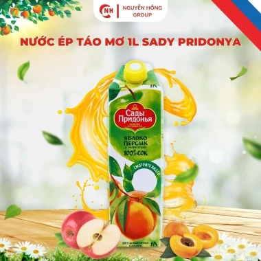 Nước ép trái cây mix mơ táo tươi 1L nhập khẩu Nga - Vị chua ngọt thanh mát, giá ưu đãi 109.250₫