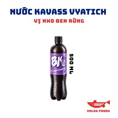 Nước giải khát Kvass Nga Vyatich Vị Nho Đen Rừng 1,5L lên men lúa mạch, ngọt chua nhẹ, giá 42.336₫