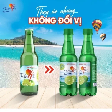Nước Giải Khát Tiền Hải 330ml - Hương Vị Tuổi Thơ 8X-9X, Giá ưu đãi 45.627 VND, thường 57.946 VND 2