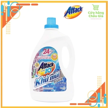 Nước Giặt Attack Khử Mùi Hương Hoa 2,4kg - 155.000đ, Giặt Sạch, Bảo Vệ Màu 3 Nước Giặt Attack Khử Mùi Hương Hoa 2,4kg - 155.000đ, Giặt Sạch, Bảo Vệ Màu 3