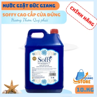 Nước Giặt Cao Cấp Soffy 10kg Đức Giang - Sạch Thơm, Lưu Hương Dài Lâu, Giá 385.000 VND