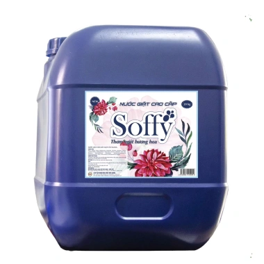 Nước Giặt Cao Cấp Soffy 20kg cho Máy Giặt Cửa Ngang - Sạch Trắng, Lưu Hương 48h, Giá 755.000 VND (giảm từ 906.000 VND)
