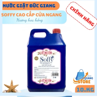 Nước Giặt Cửa Ngang Soffy Đức Giang 10-20kg - Giặt Sạch, Lưu Hương Thơm Bền Lâu, An Toàn Da Nhạy Cảm