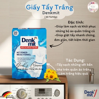 Nước giặt Denkmit 1.000ml nội địa Đức - Giặt trắng, tối màu, chỉ 55.000 VND 7