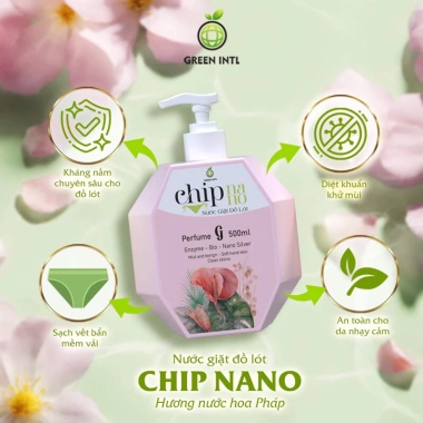 Nước giặt đồ lót Chip Nano hương nước hoa Pháp - Giặt sạch, thơm lâu, giá 199k 3 Nước giặt đồ lót Chip Nano hương nước hoa Pháp - Giặt sạch, thơm lâu, giá 199k 3