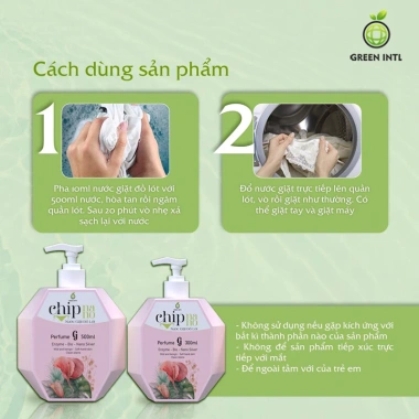 Nước giặt đồ lót Chip Nano hương nước hoa Pháp - Giặt sạch, thơm lâu, giá 199k 5 Nước giặt đồ lót Chip Nano hương nước hoa Pháp - Giặt sạch, thơm lâu, giá 199k 5