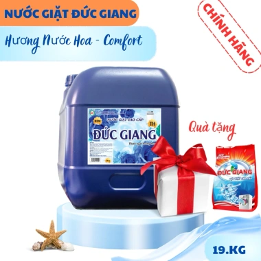 Nước Giặt Đức Giang 19kg Hương Hoa - Sạch Thơm, Chính Hãng, Giá 535.000 VNĐ