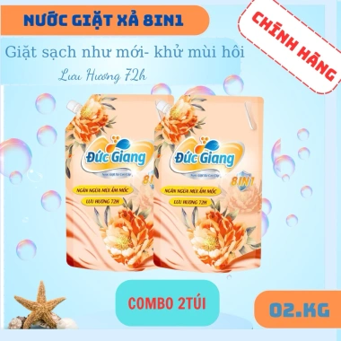 Nước Giặt Đức Giang Hương Hoa 8in1 – Hương Ngọt Ngào, Chính Hãng, Giá 83.000đ