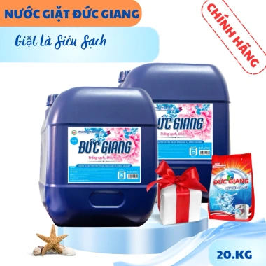 Nước giặt Đức Giang siêu sạch, khử mùi hôi, lưu hương nhẹ - Giá chỉ 238.000đ