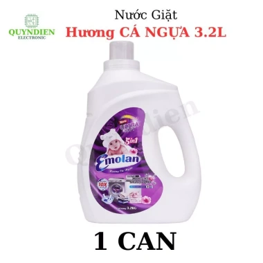 Nước giặt Emolan 3.2L công nghệ Nhật Bản - Giữ màu, bền vải, thơm 24h, giá 179.000đ
