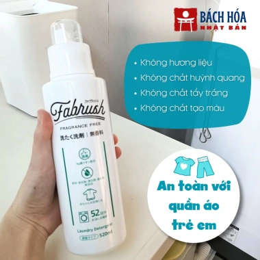 Nước giặt Fabrush Nhật Bản đậm đặc không hương liệu 520ml/700ml - Chỉ 130.000₫ 3