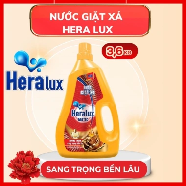 Nước giặt Hera Lux màu vàng hương hoa sang trọng, giặt sạch, lưu hương lâu - Giảm giá, chỉ 140.000 VNĐ
