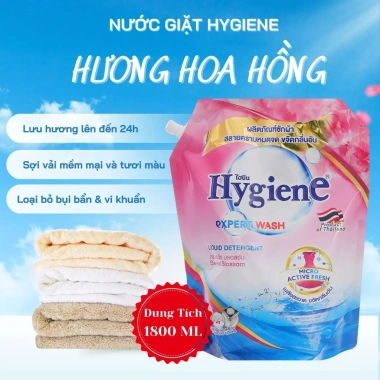 Nước Giặt Hygiene Expert Wash Hương Hoa 1.800ml - Giá 75.000đ, Giặt Sạch, Uy Tín