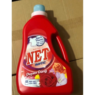 Nước giặt NET MATIC 3,3KG - Giá ưu đãi 159.000, giặt sạch, khử mùi mạnh 7
