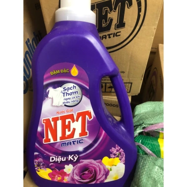 Nước giặt NET MATIC 3,3KG - Giá ưu đãi 159.000, giặt sạch, khử mùi mạnh 10