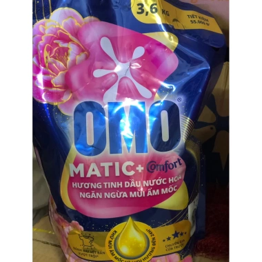 Nước Giặt Omo Matic 3.6kg hương tinh dầu, ngăn mùi ẩm mốc - Giá 235k, giảm 47k 3 Nước Giặt Omo Matic 3.6kg hương tinh dầu, ngăn mùi ẩm mốc - Giá 235k, giảm 47k 3