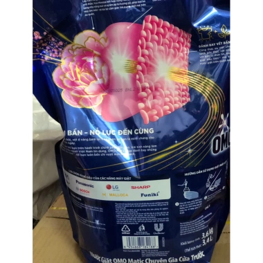 Nước Giặt Omo Matic 3.6kg hương tinh dầu, ngăn mùi ẩm mốc - Giá 235k, giảm 47k