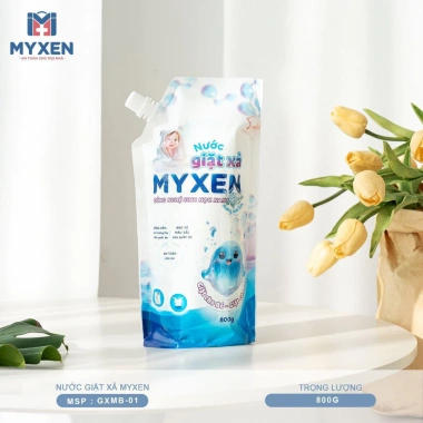Nước giặt xả 2 trong 1 Myxen 800g - Nano 6 lớp, làm sạch sâu, an toàn cho bé, giảm còn 105k 6
