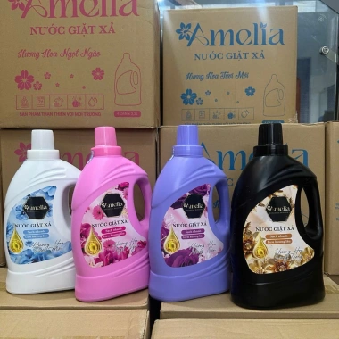 Nước giặt xả Amelia 2in1 1 can 3,2 lít - Giặt sạch, thơm lâu, Giá chỉ 130.000 VNĐ 3