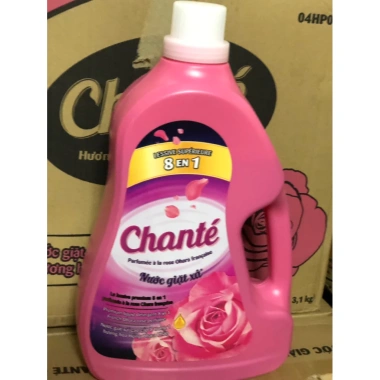 Nước Giặt Xả Chanté Cao Cấp Hương Hoa Hồng Ohara Pháp 3.1kg - Sạch Sâu, Thơm Lâu, Giá 123k