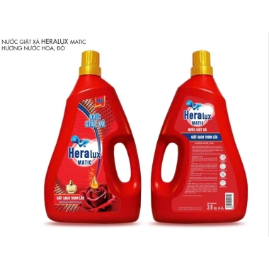 Nước giặt xả Hera Lux đỏ Giặt sạch thơm lâu, không cần xả, giảm giá 140.000đ