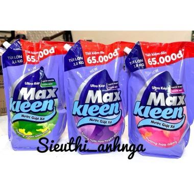 Nước Giặt Xả Max Kleen 3,8kg Hương Huyền Diệu – Giá 167.670đ Giảm Giá