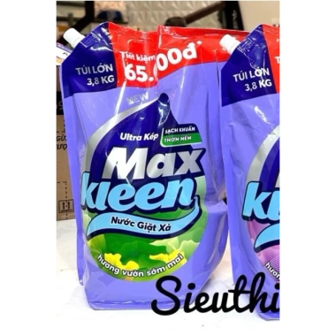 Nước Giặt Xả Max Kleen 3,8kg Hương Huyền Diệu – Giá 167.670đ Giảm Giá 7 Nước Giặt Xả Max Kleen 3,8kg Hương Huyền Diệu – Giá 167.670đ Giảm Giá 7