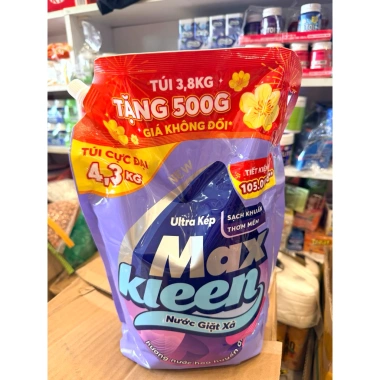 Nước Giặt Xả Max Kleen 3,8kg Hương Huyền Diệu – Giá 167.670đ Giảm Giá 8 Nước Giặt Xả Max Kleen 3,8kg Hương Huyền Diệu – Giá 167.670đ Giảm Giá 8