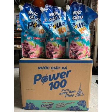 Nước Giặt Xả Power 100 Hương Nước Hoa Pháp Quyến Rũ 3.2kg Giá 128.000 VND
