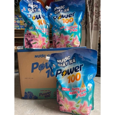 Nước Giặt Xả Power 100 Hương Nước Hoa Pháp Quyến Rũ 3.2kg Giá 128.000 VND
