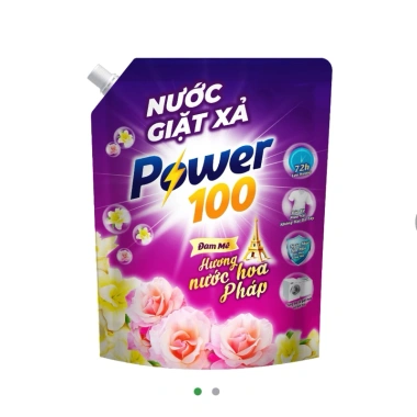Nước Giặt Xả Power 100 Hương Nước Hoa Pháp Quyến Rũ 3.2kg Giá 128.000 VND