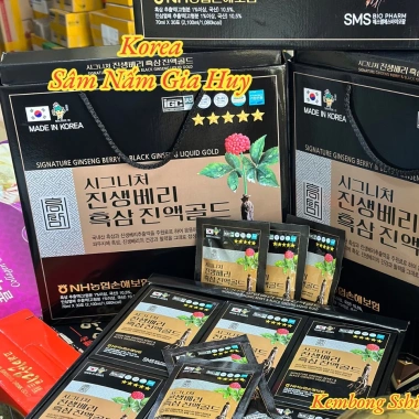 Nước Hắc Sâm Korea Black Red Ginseng Cao Cấp Hàn Quốc Hộp Quai Xách 30 Gói Giá Ưu Đãi