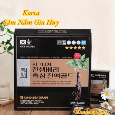 Nước Hắc Sâm Korea Black Red Ginseng Cao Cấp Hàn Quốc Hộp Quai Xách 30 Gói Giá Ưu Đãi