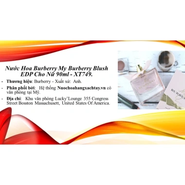 Nước Hoa Burberry My Burberry Blush EDP 90ml Nữ - Chính Hãng, Giá 1,46 Triệu