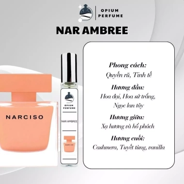 Nước hoa chiết nữ Narciso Poudree mẫu thử 10ml - Hương phấn, giảm còn 125.000đ 4