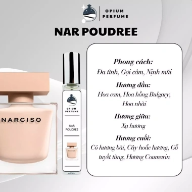Nước hoa chiết nữ Narciso Poudree mẫu thử 10ml - Hương phấn, giảm còn 125.000đ 5