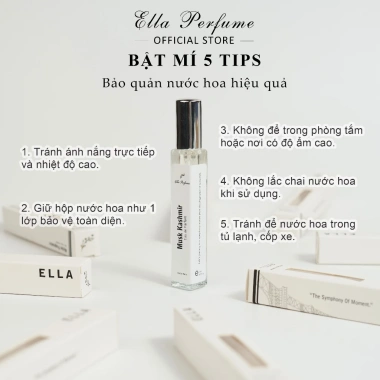 Nước hoa Ella Perfume Musk Kasshmir chính hãng 10‑30ml – Hương quyến rũ, 129k 5 Nước hoa Ella Perfume Musk Kasshmir chính hãng 10‑30ml – Hương quyến rũ, 129k 5