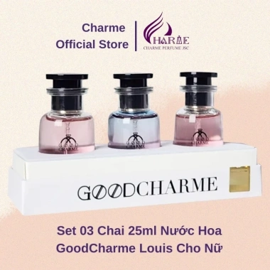Nước hoa Good Charme Louis cho Nữ - Set 3 chai 25ml, giá ưu đãi 650k giảm mạnh