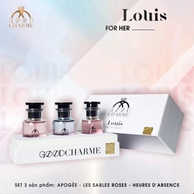 Nước hoa Good Charme Louis cho Nữ - Set 3 chai 25ml, giá ưu đãi 650k giảm mạnh