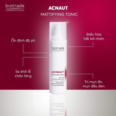 Nước hoa hồng Biotrade Acnaut Mattifying Tonic 60ml giảm bã nhờn, se khít lỗ chân lông - 823k 6