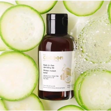 Nước Hoa Hồng Cân Bằng Da Bí Đào The Cocoon Winter Melon Toner 310ml - Giá 195k 4 Nước Hoa Hồng Cân Bằng Da Bí Đào The Cocoon Winter Melon Toner 310ml - Giá 195k 4