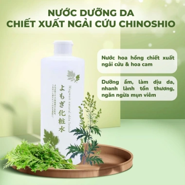 Nước hoa hồng Chinoshio Mugwort 500ml - Dưỡng da tự nhiên, chiết xuất ngải cứu, giá chỉ 99.000 VND