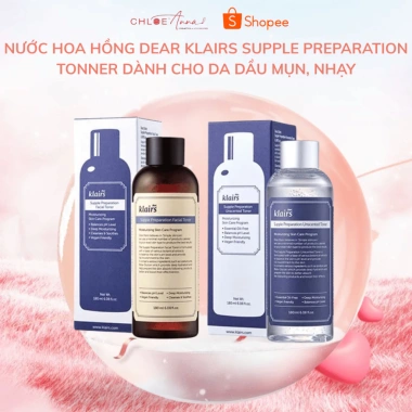 Nước hoa hồng Dear Klairs Supple Preparation Toner da dầu mụn, da nhạy cảm - Giá 300.000 (giảm từ 366.000)
