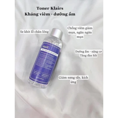 Nước Hoa Hồng Dears Klairs Supple Preparation Toner 180ml Không Mùi Dưỡng ẩm Sáng Da 289.000 VND 3 Nước Hoa Hồng Dears Klairs Supple Preparation Toner 180ml Không Mùi Dưỡng ẩm Sáng Da 289.000 VND 3