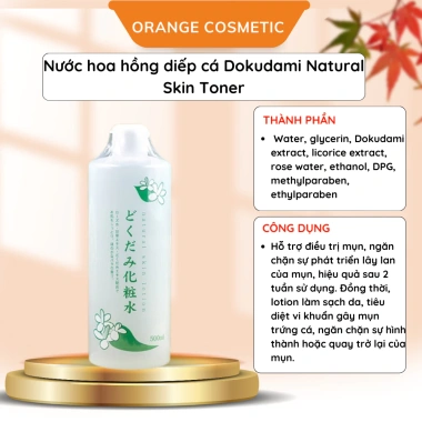 Nước hoa hồng Dokudami Nhật - Toner thiên nhiên dưỡng ẩm, se khít lỗ chân lông, giảm mụn 119k