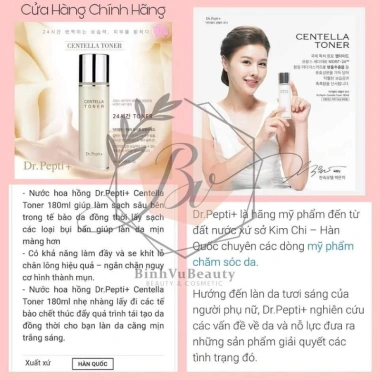 Nước Hoa Hồng DR PEPTI Toner - Cấp ẩm, thu hẹp lỗ chân lông, giá 309.000 VND