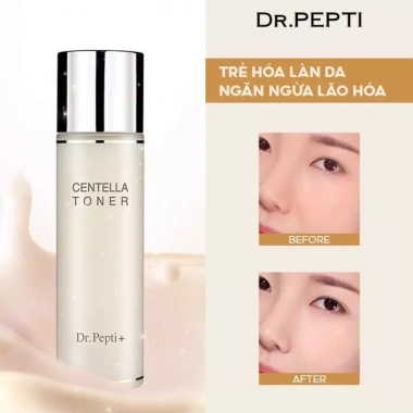 Nước hoa hồng Dr. Pepti và Centella Toner 180ml Dưỡng ẩm Căng Bóng Giá ưu đãi 385k